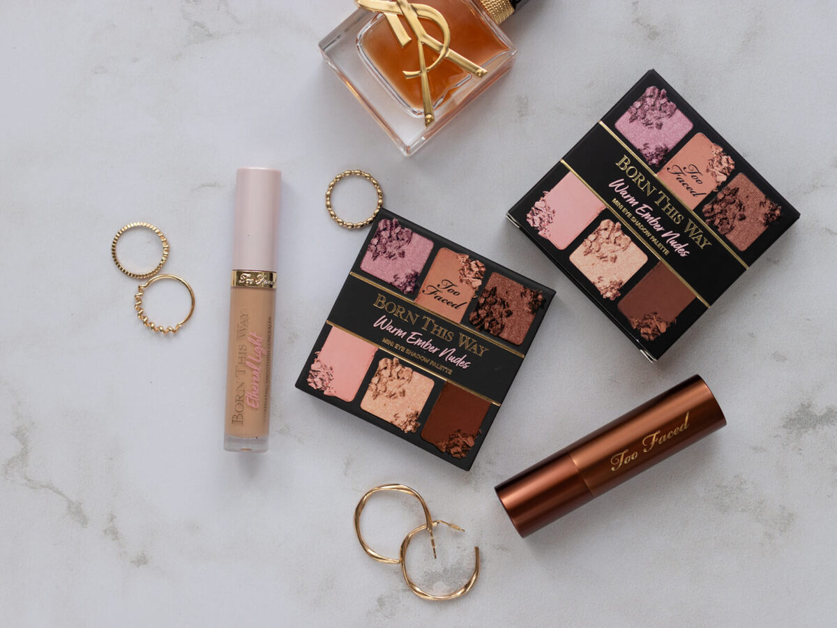 too faced born this way warm ember nudes